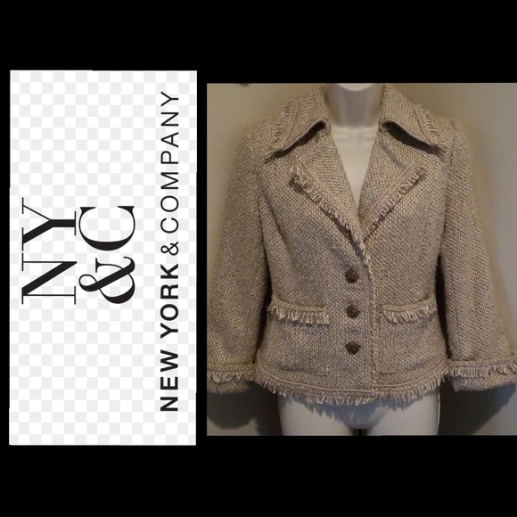 New York & Company Jackets & Blazers - 💥New York & Company Tweed Jacket NWT